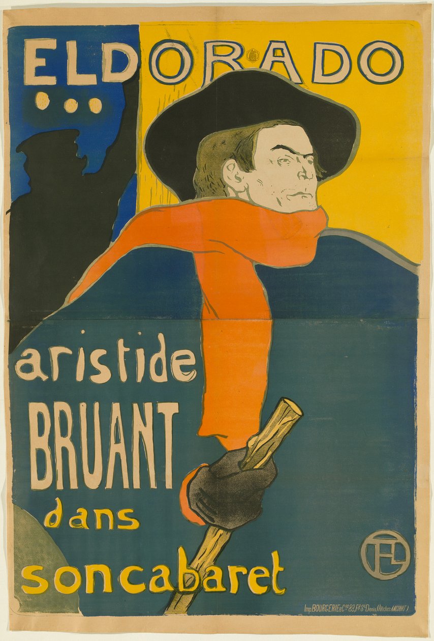 El Dorado: Aristide Bruant av Henri de Toulouse Lautrec