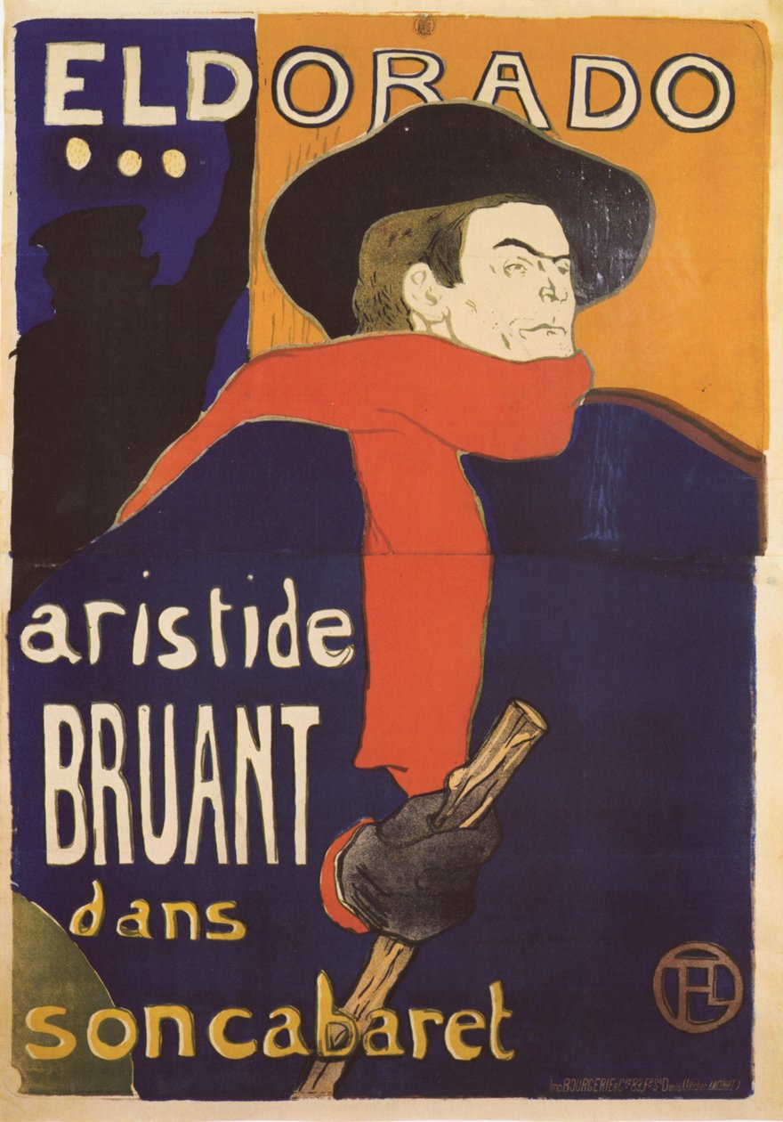 Eldorado, Aristide Bruant-plakat, 1892 av Henri de Toulouse Lautrec