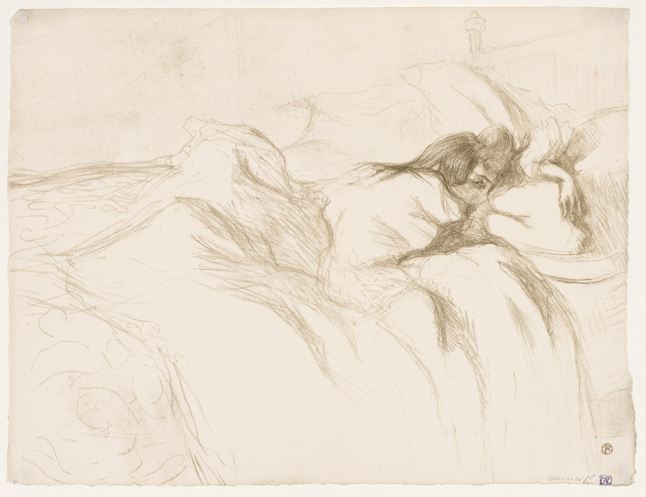 Elles: Kvinne sover av Henri de Toulouse Lautrec