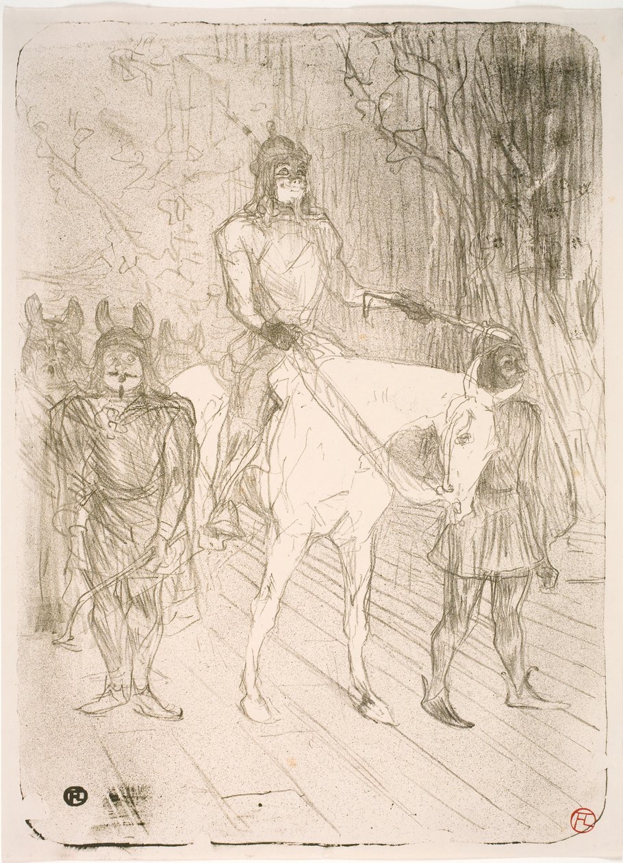 Inngang til Brasseur, i Chilpéric av Henri de Toulouse Lautrec