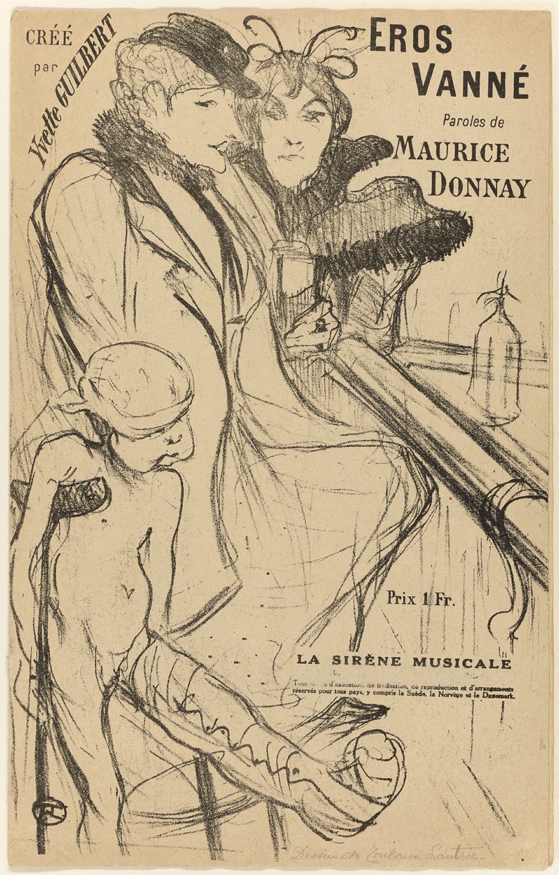 eros vanne av Henri de Toulouse Lautrec