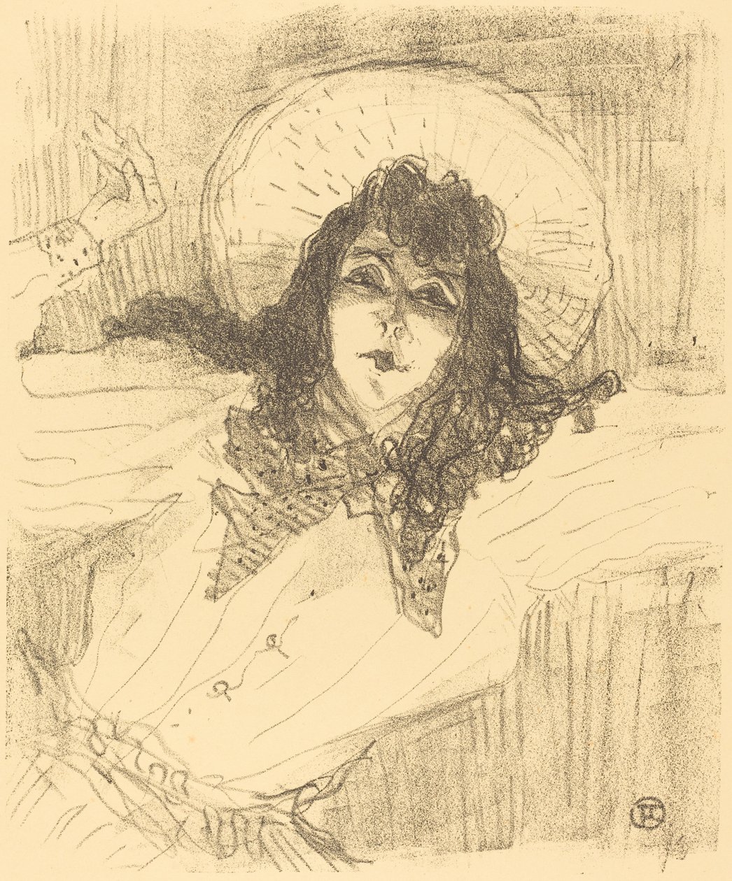 Eva Lavalliere av Henri de Toulouse Lautrec