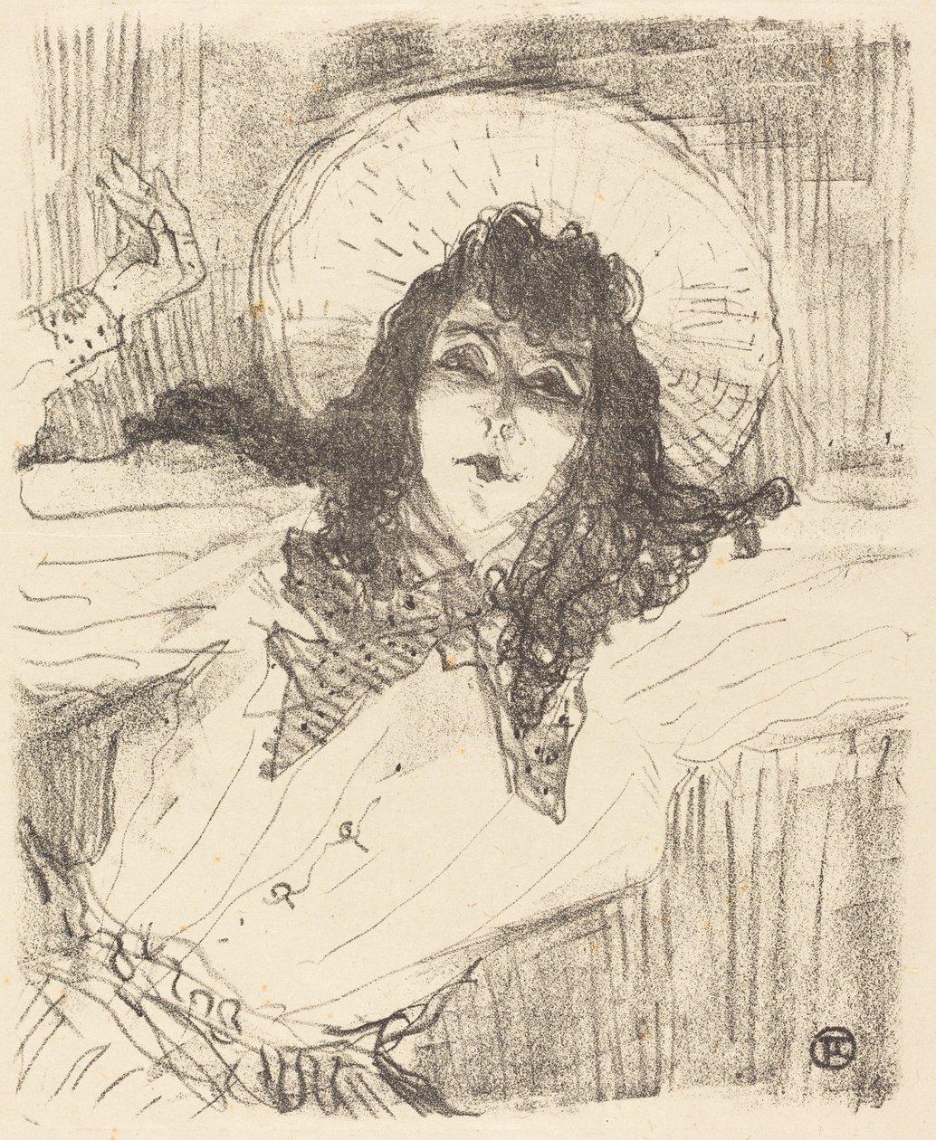 Eva Lavalliere av Henri de Toulouse Lautrec