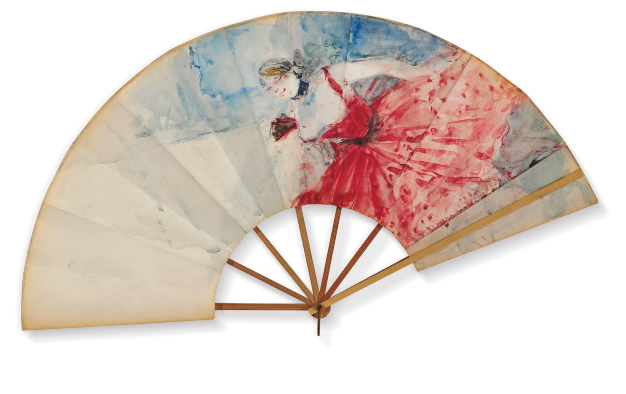 Fan, ca. 1892 av Henri de Toulouse Lautrec