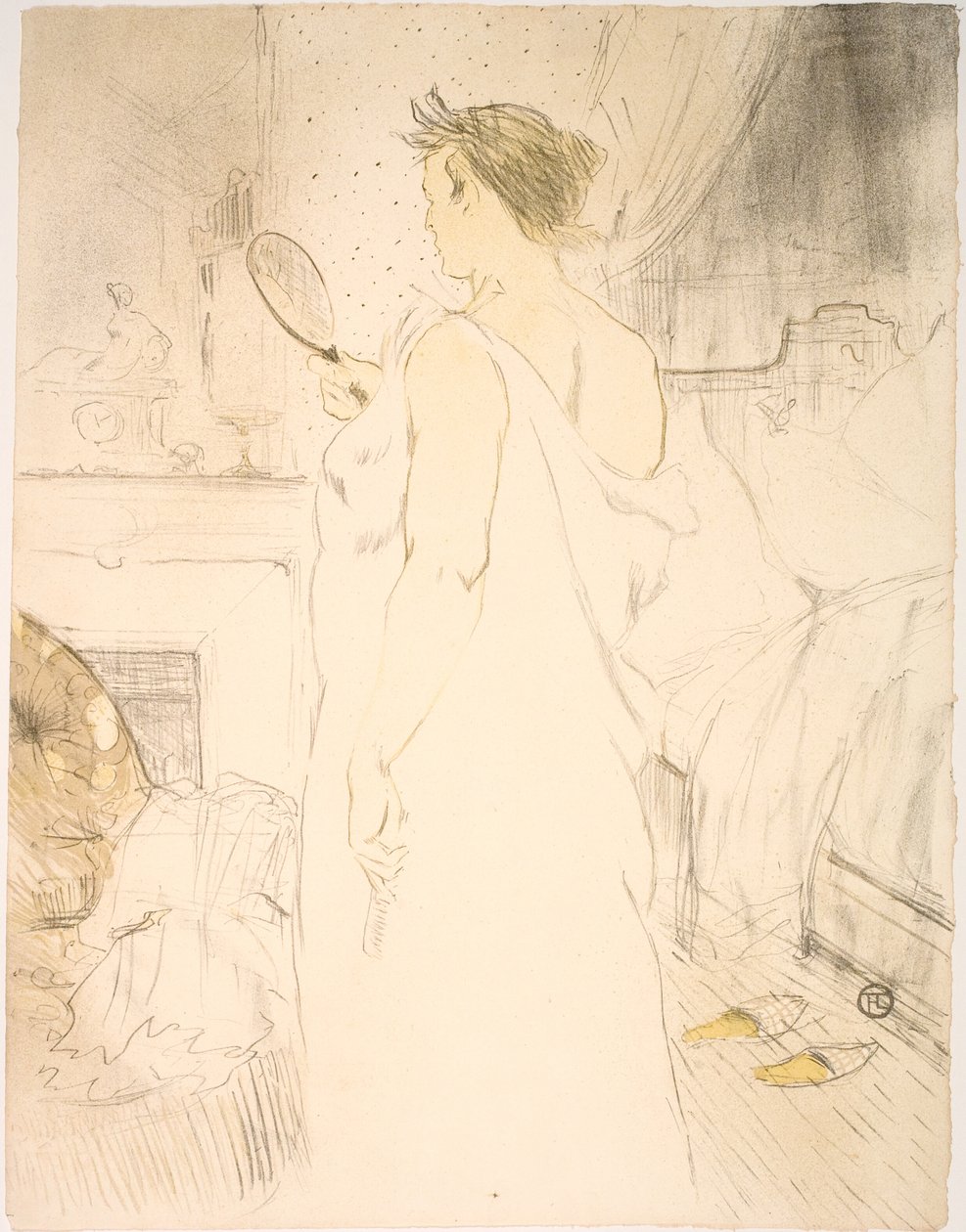 Iskrem kvinne, håndis av Henri de Toulouse Lautrec