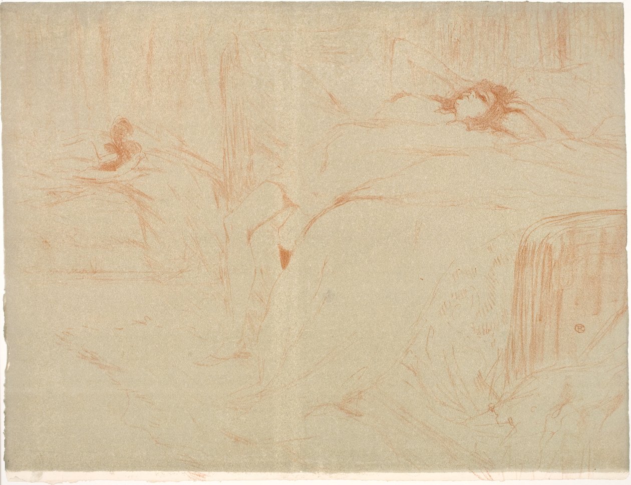 Kvinne på ryggen, tretthet av Henri de Toulouse Lautrec