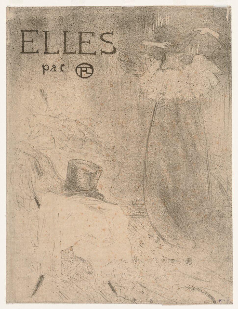 Mappe for Frontispice of Elles av Henri de Toulouse Lautrec