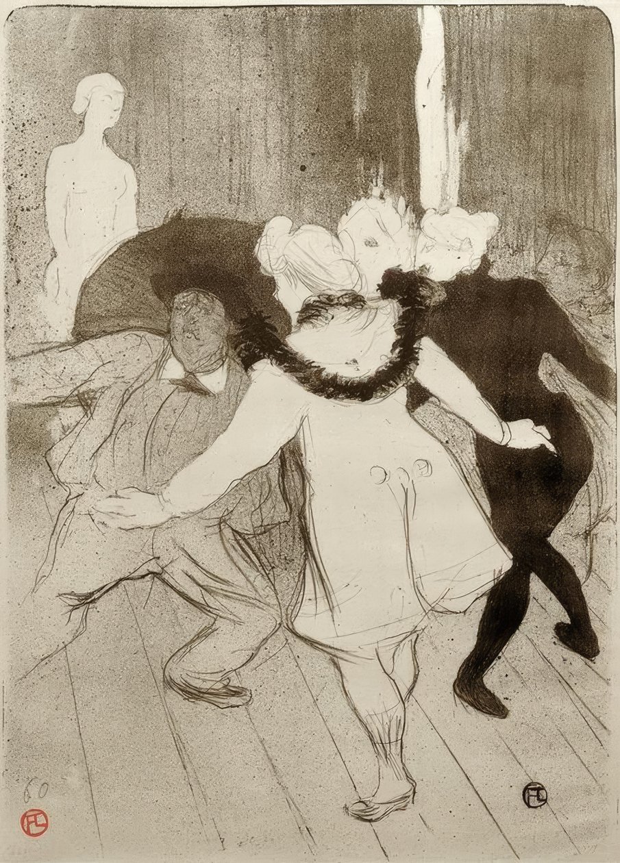Folies Bergère, Monsieur Prudhommes beskjedenhet av Henri de Toulouse Lautrec