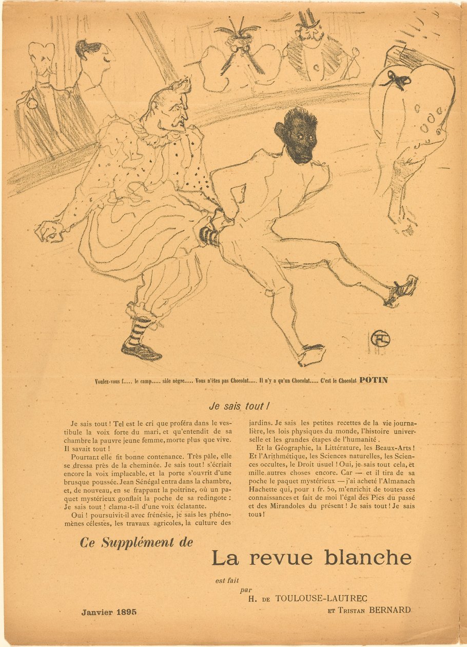 Footit og Chocolat (Footit et Chocolat) [venstre recto] av Henri de Toulouse Lautrec