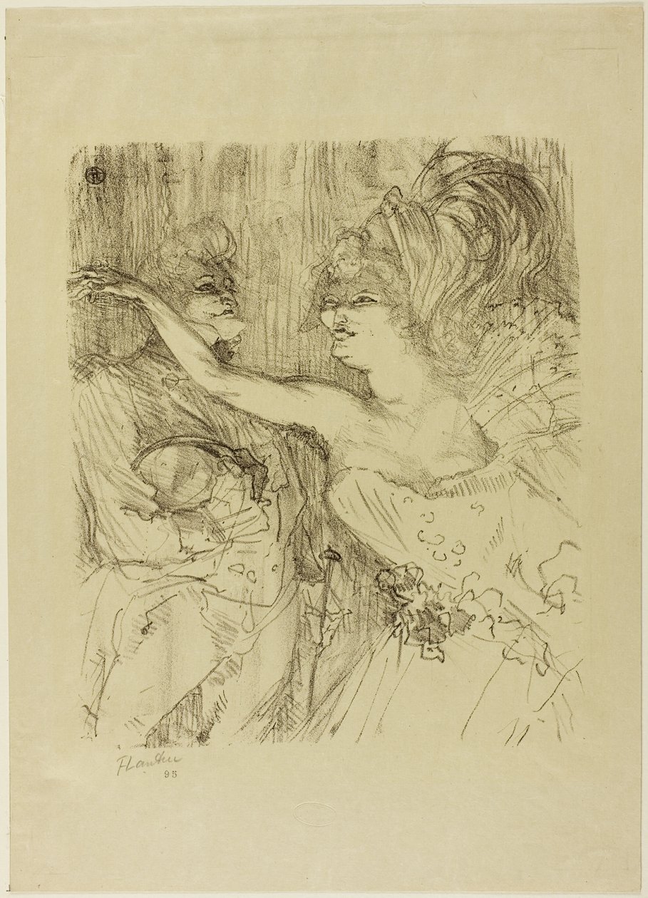 Guy and Mealy, i "Paris qui Marche" av Henri de Toulouse Lautrec