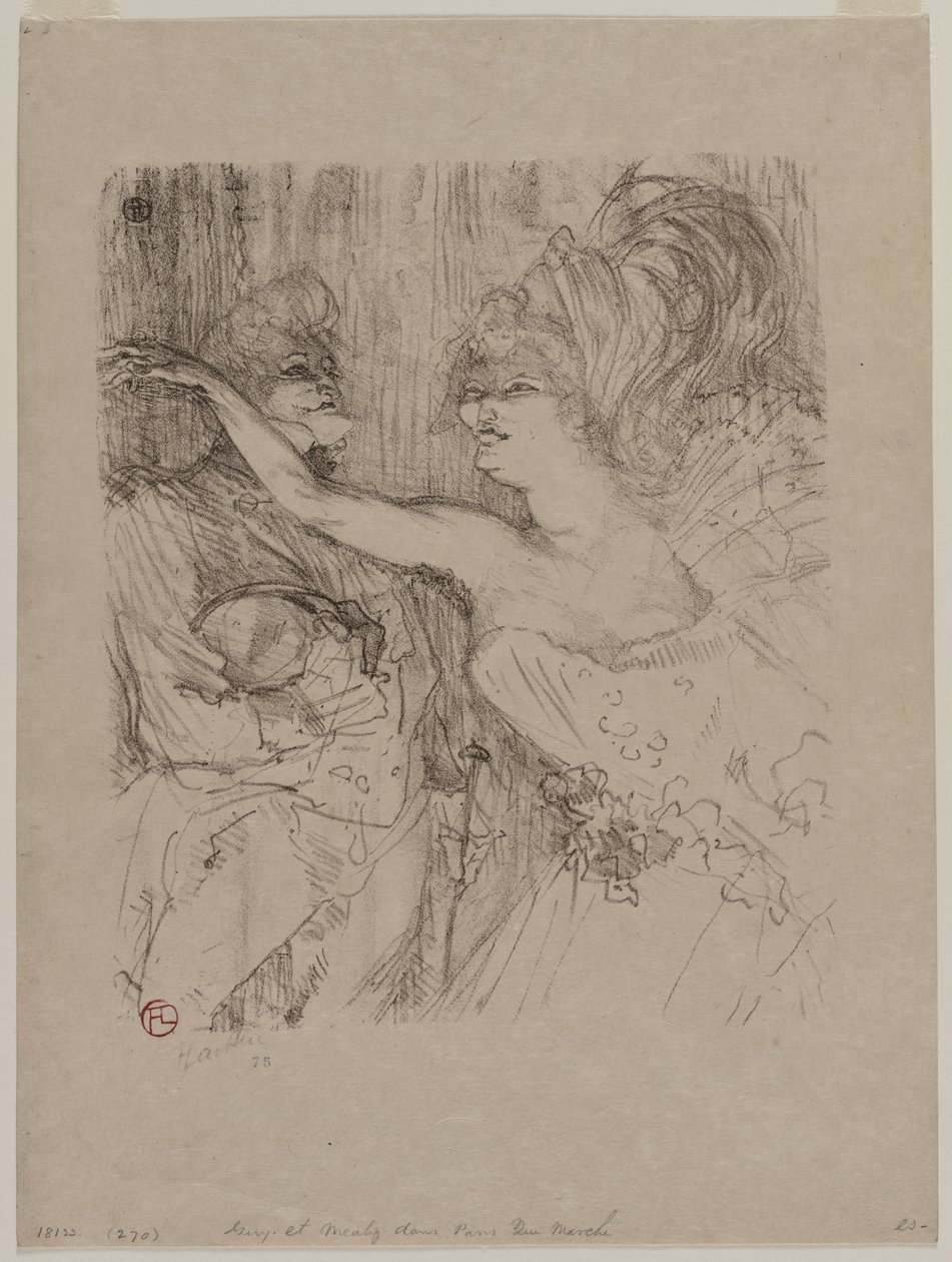 Guy and Mealy, i "Paris qui Marche" av Henri de Toulouse Lautrec