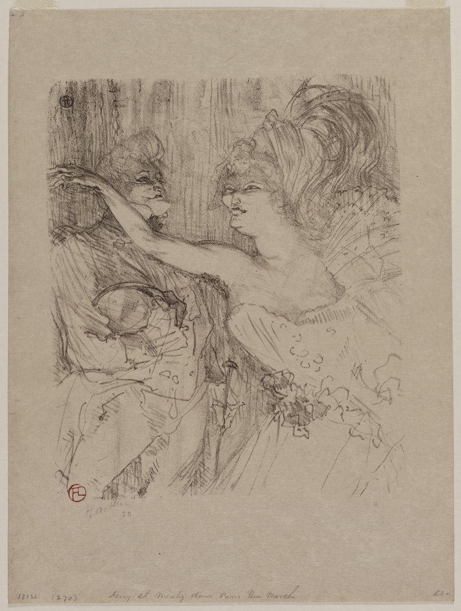 Guy and Mealy, i Paris qui Marche, 1898. av Henri de Toulouse Lautrec