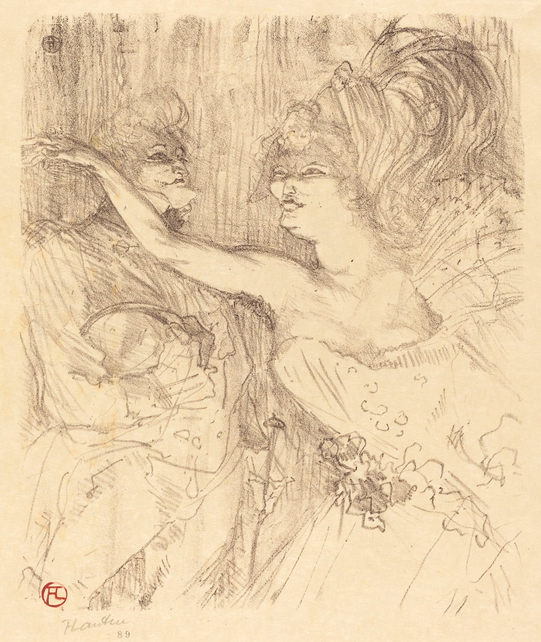 Guy and Mealy i "Paris qui marche" (Guy and Mealy i "Paris qui marche") av Henri de Toulouse Lautrec