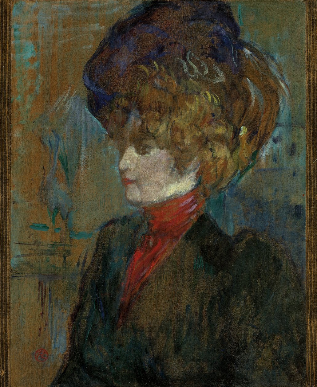 Leder for en engelsk dame; Tete de lady anglaise, 1898 av Henri de Toulouse Lautrec