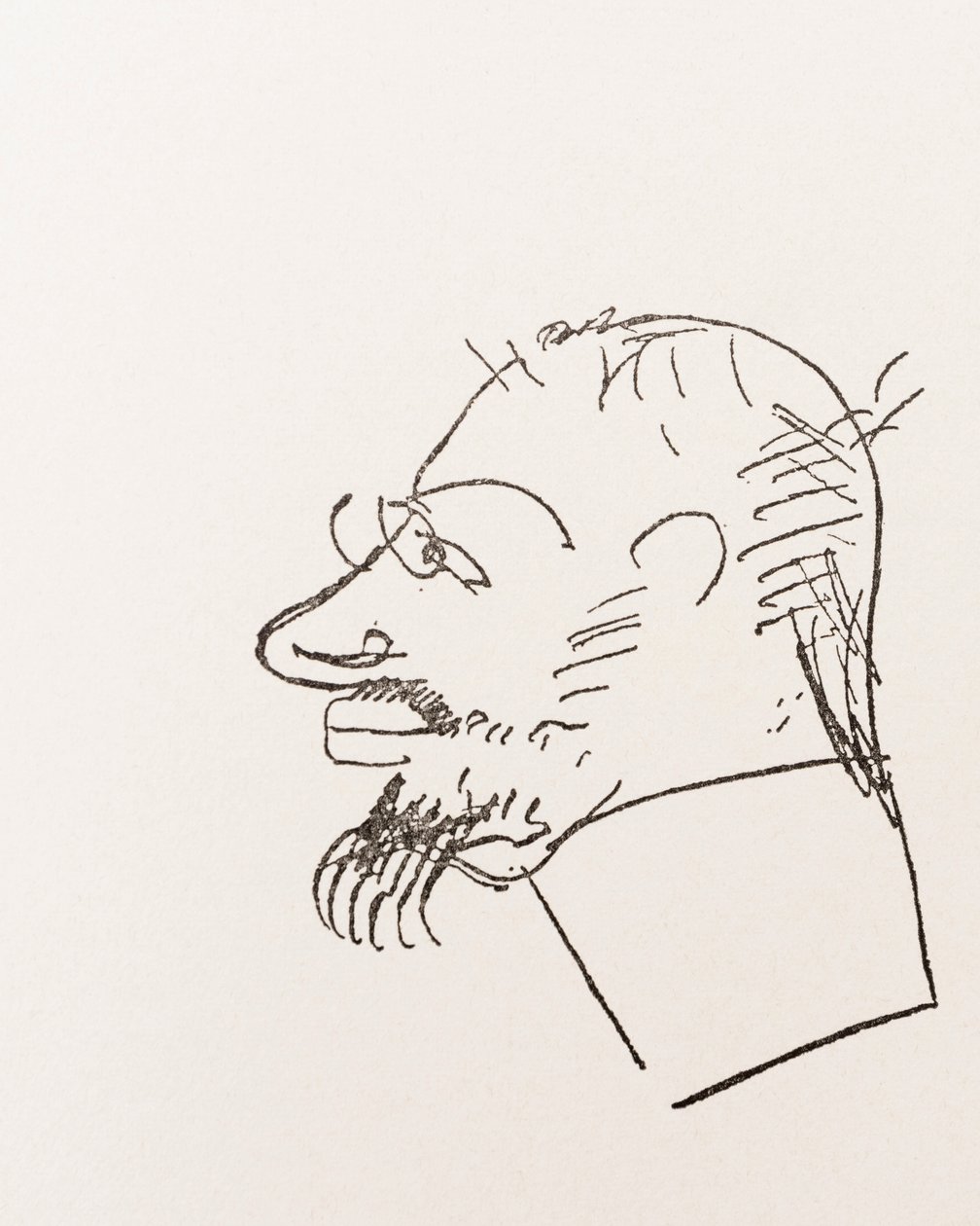 Henri Toulouse-Lautrec. Selvportrett. av Henri de Toulouse Lautrec