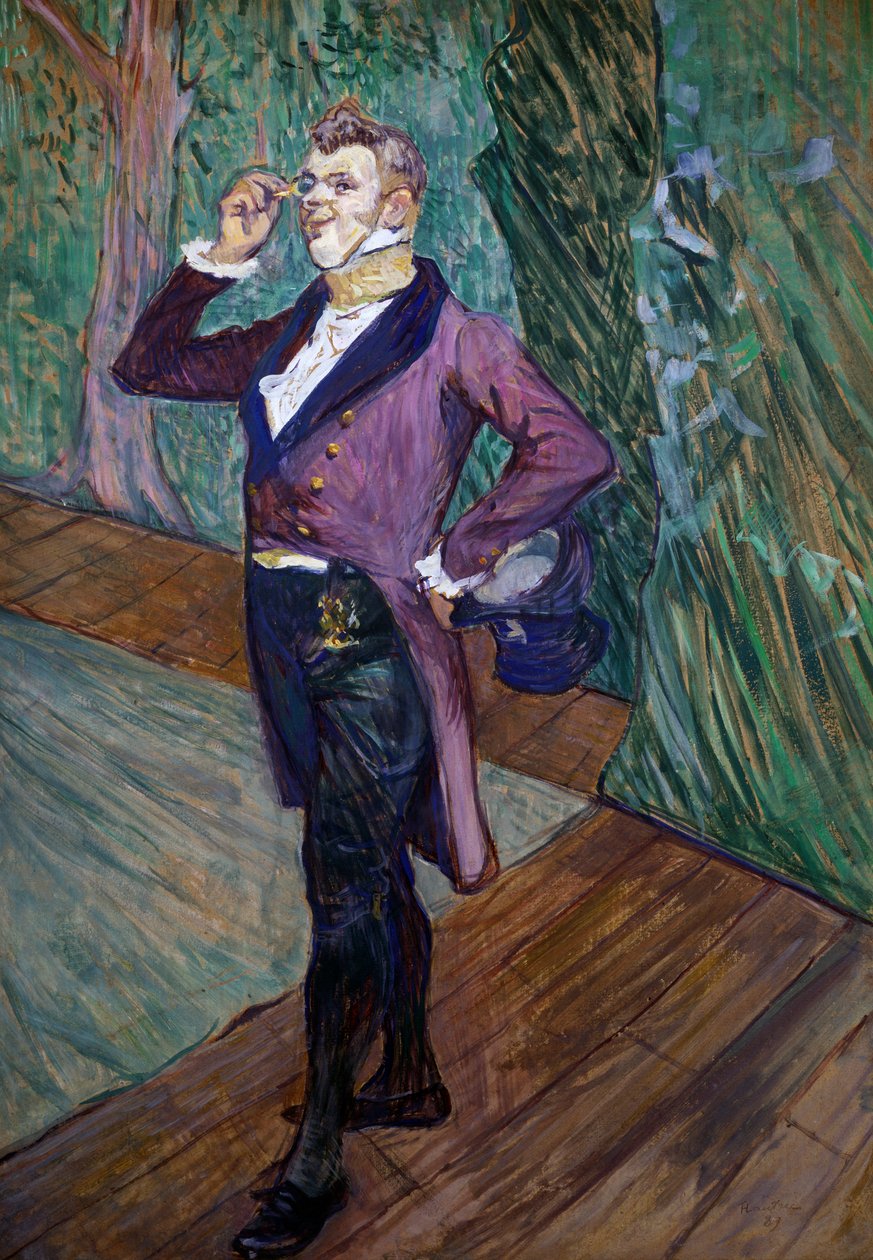 Henry de Samary, skuespiller i Comedie Francaise av Henri de Toulouse Lautrec