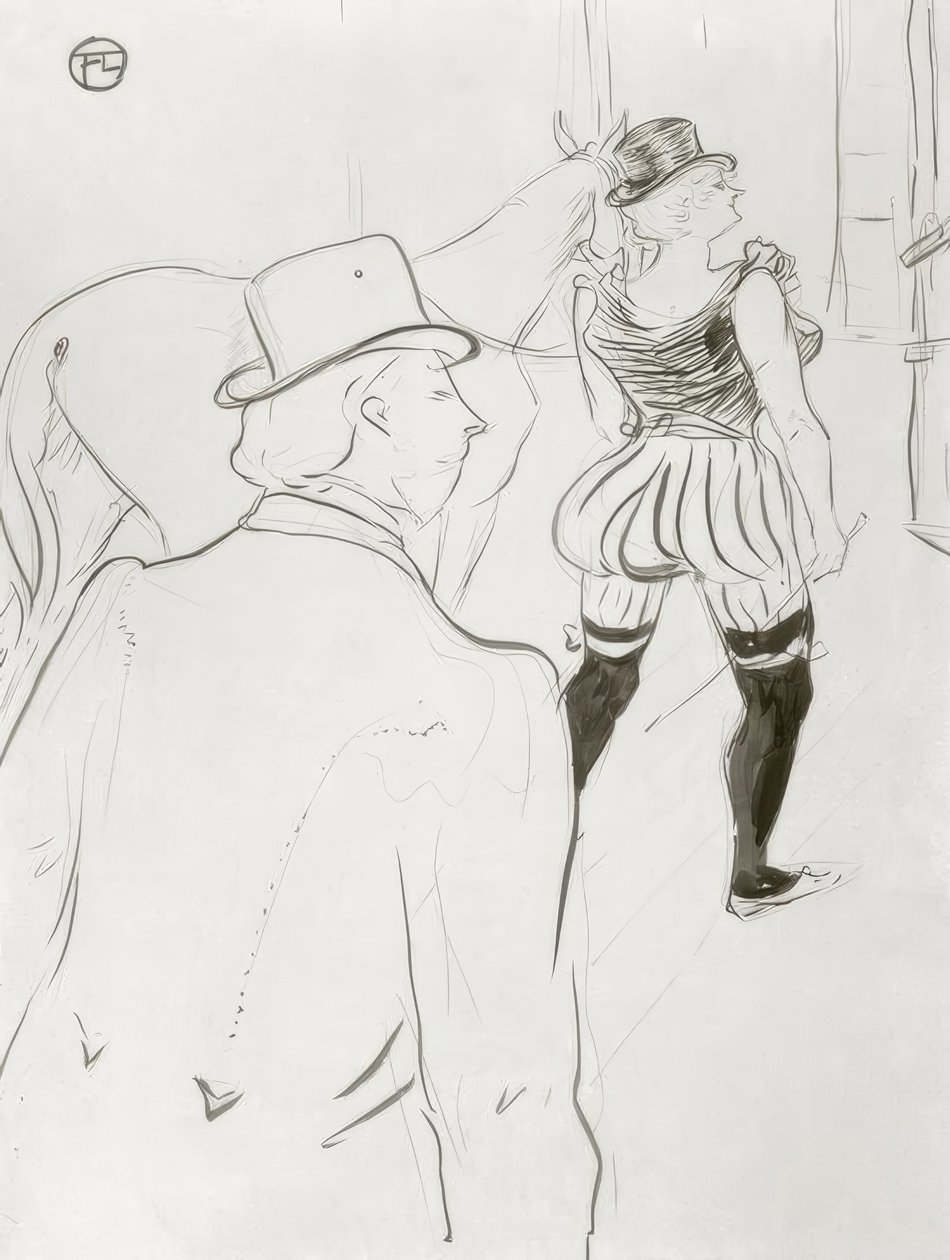 Bak scenen av Henri de Toulouse Lautrec