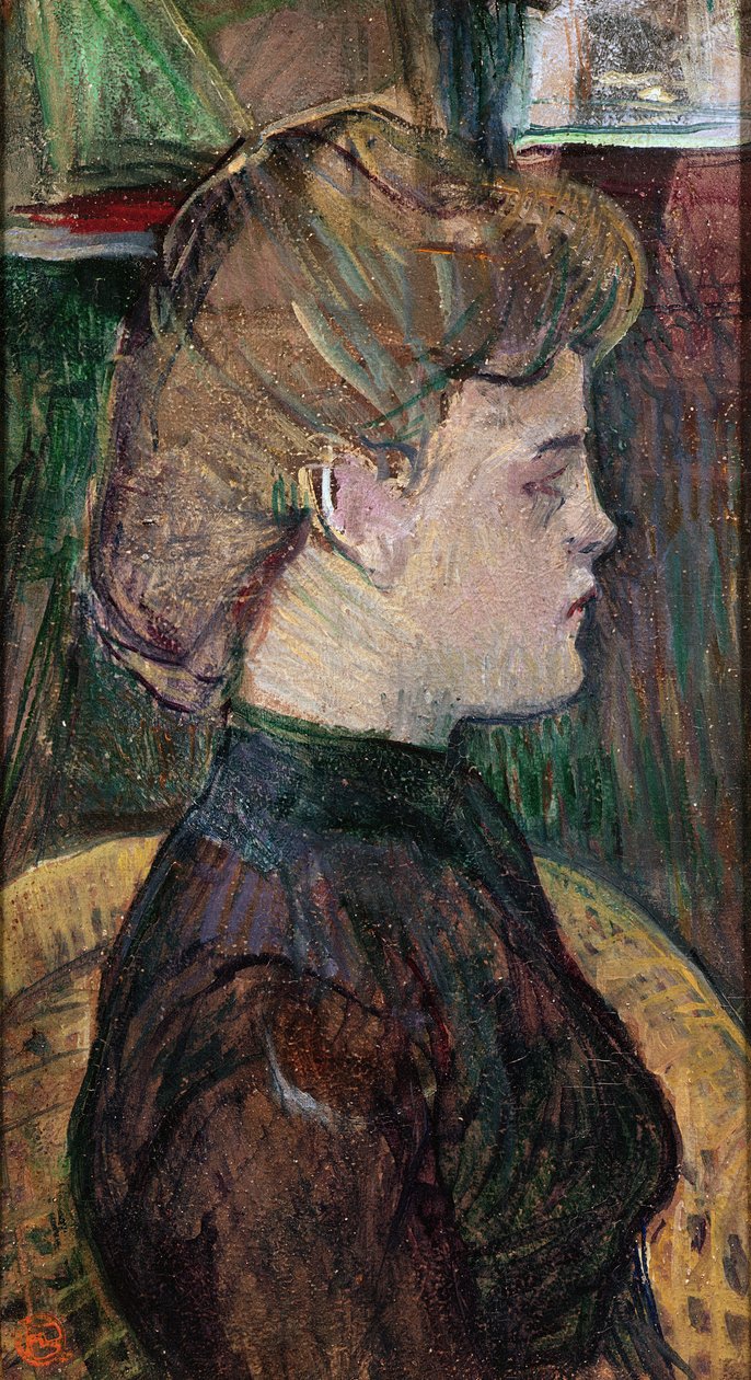 Hél ène V. Juliette Vary, 1888 (olje på tre) av Henri de Toulouse Lautrec
