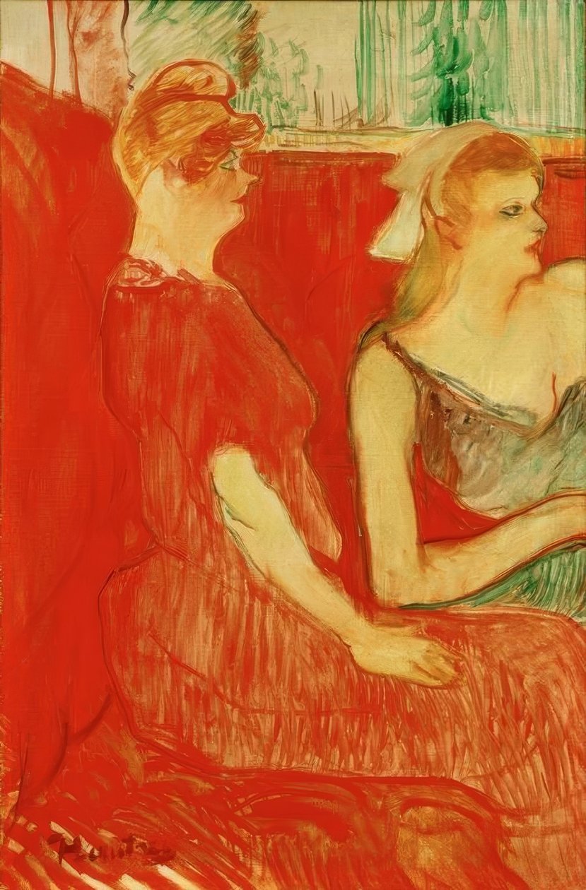 Jeg er Salon der Rue des Moulins av Henri de Toulouse-Lautrec
