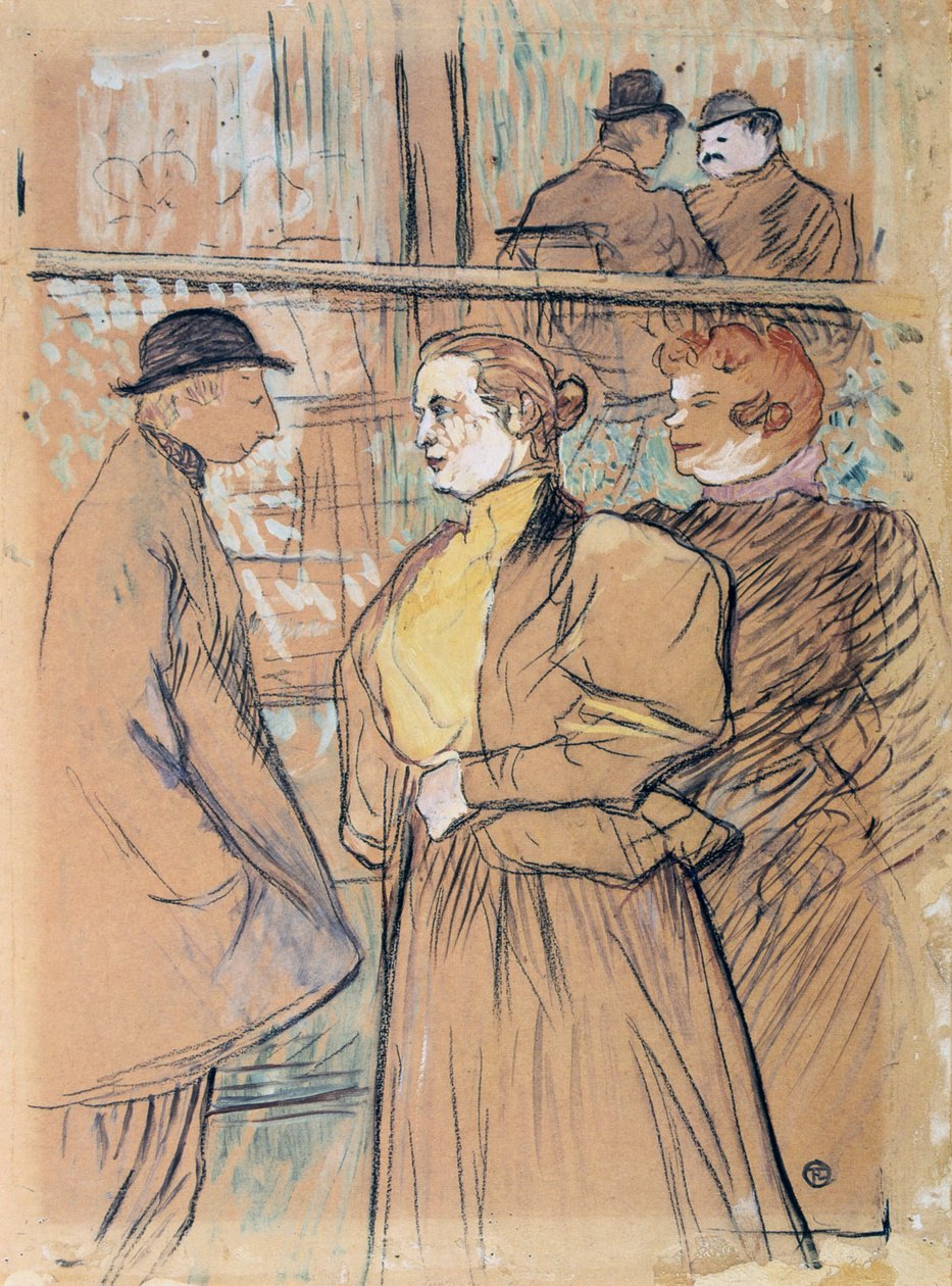 I Moulin Rouge, 1800-tallet av Henri de Toulouse Lautrec