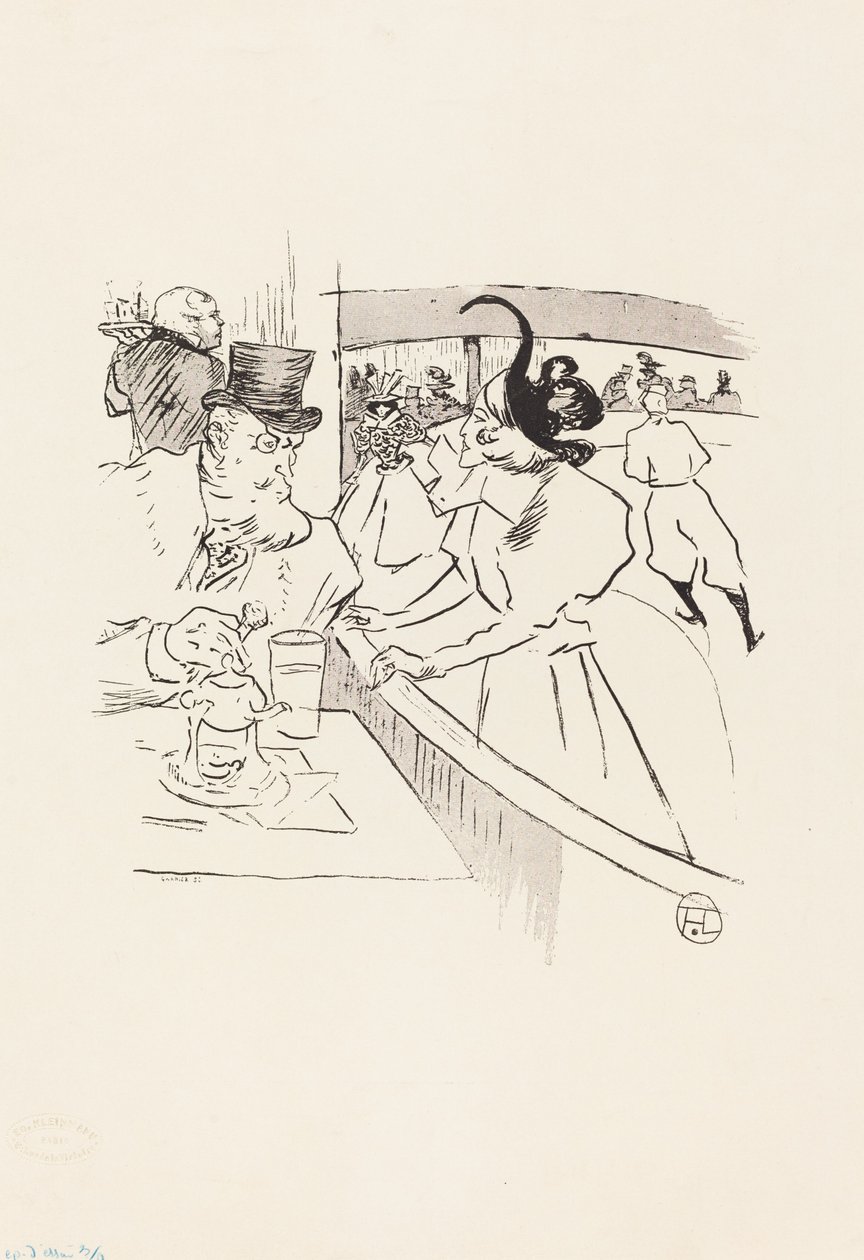 I Skating Professional Beauty, 1895. av Henri de Toulouse Lautrec