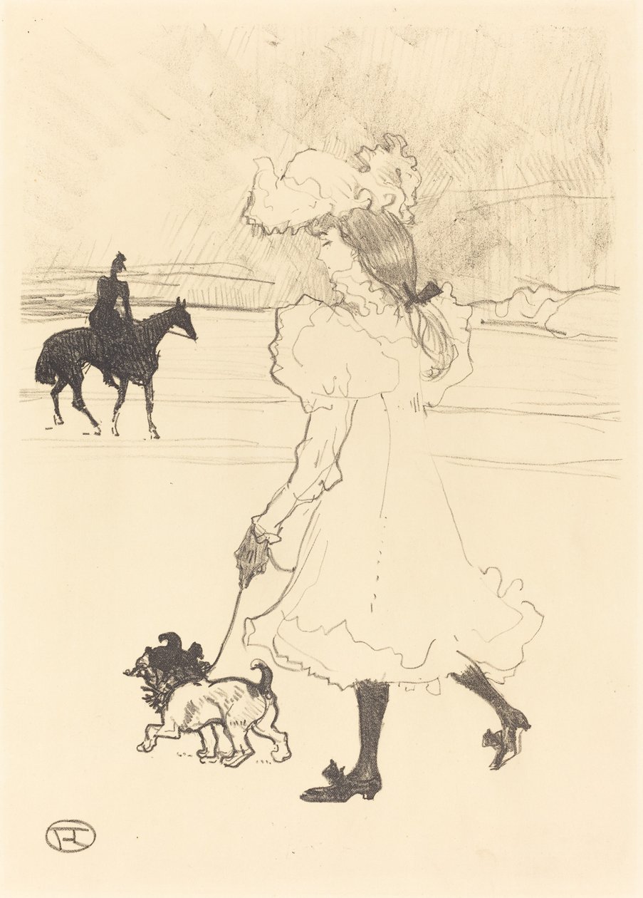 In the Woods Au bois, 1899. av Henri de Toulouse Lautrec