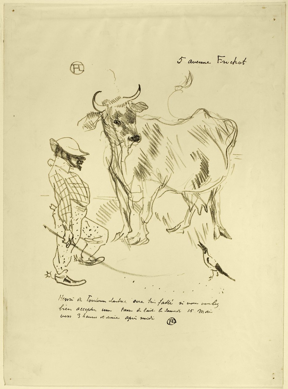 Invitasjon til et glass melk av Henri de Toulouse Lautrec
