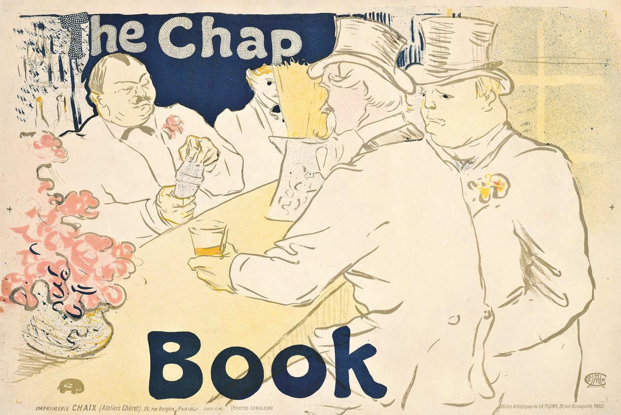 Irish and American Bar, Rue Royale- plakat for "The Chap Book", 1895 av Henri de Toulouse Lautrec