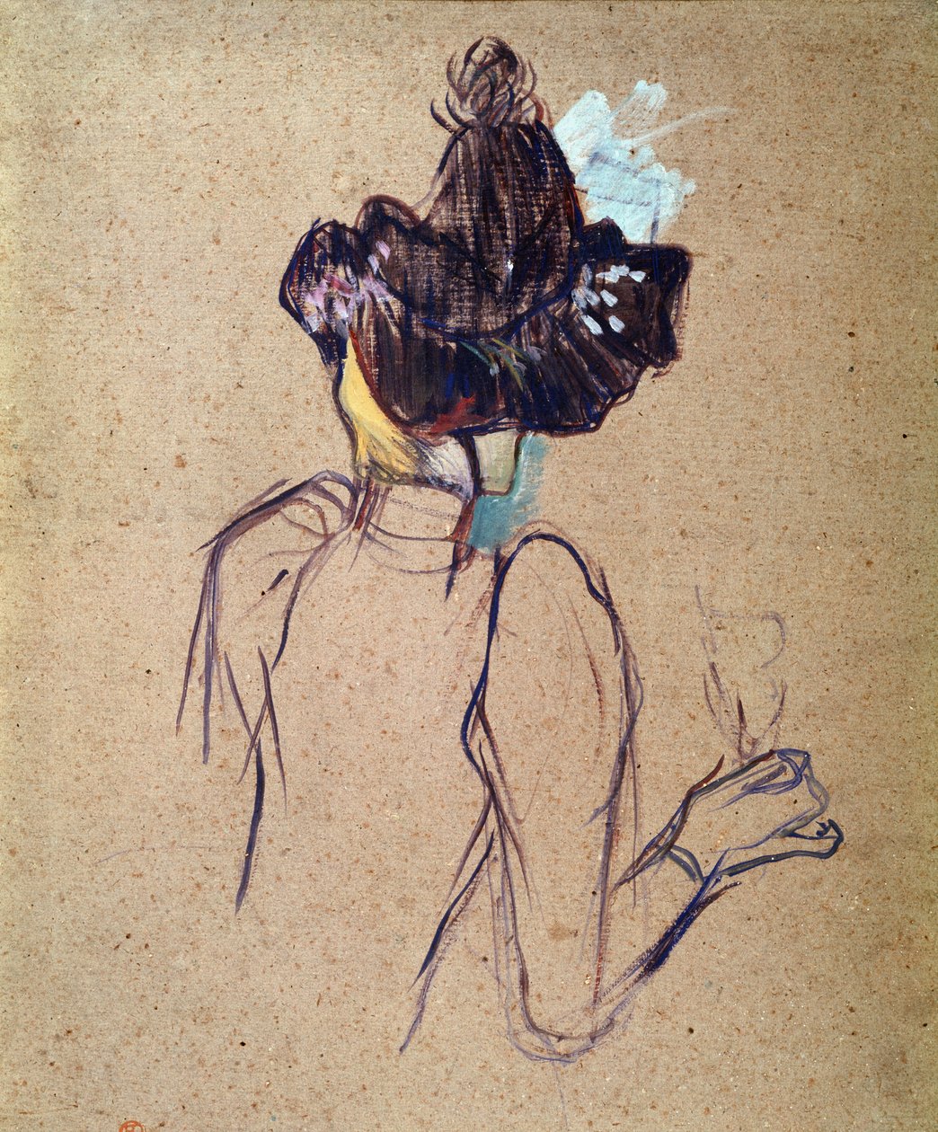 Jane Avril (olje på papp av Henri de Toulouse Lautrec