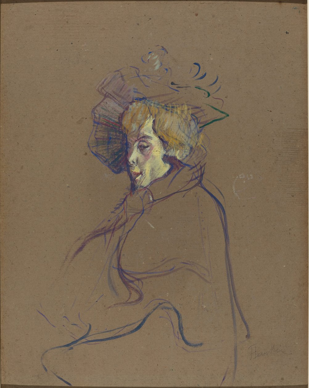 Jane Avril av Henri de Toulouse Lautrec