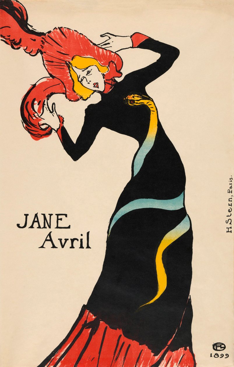 Jane Avril-plakat av Henri de Toulouse-Lautrec av Henri de Toulouse Lautrec