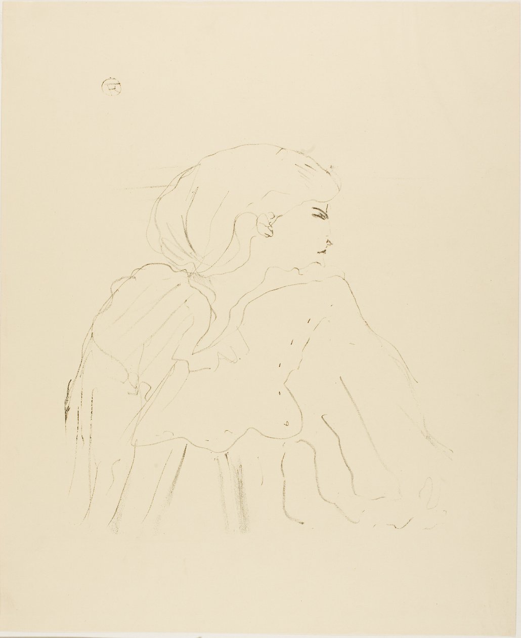 Jane Hading, fra Thirteen Lithographs av Henri de Toulouse Lautrec
