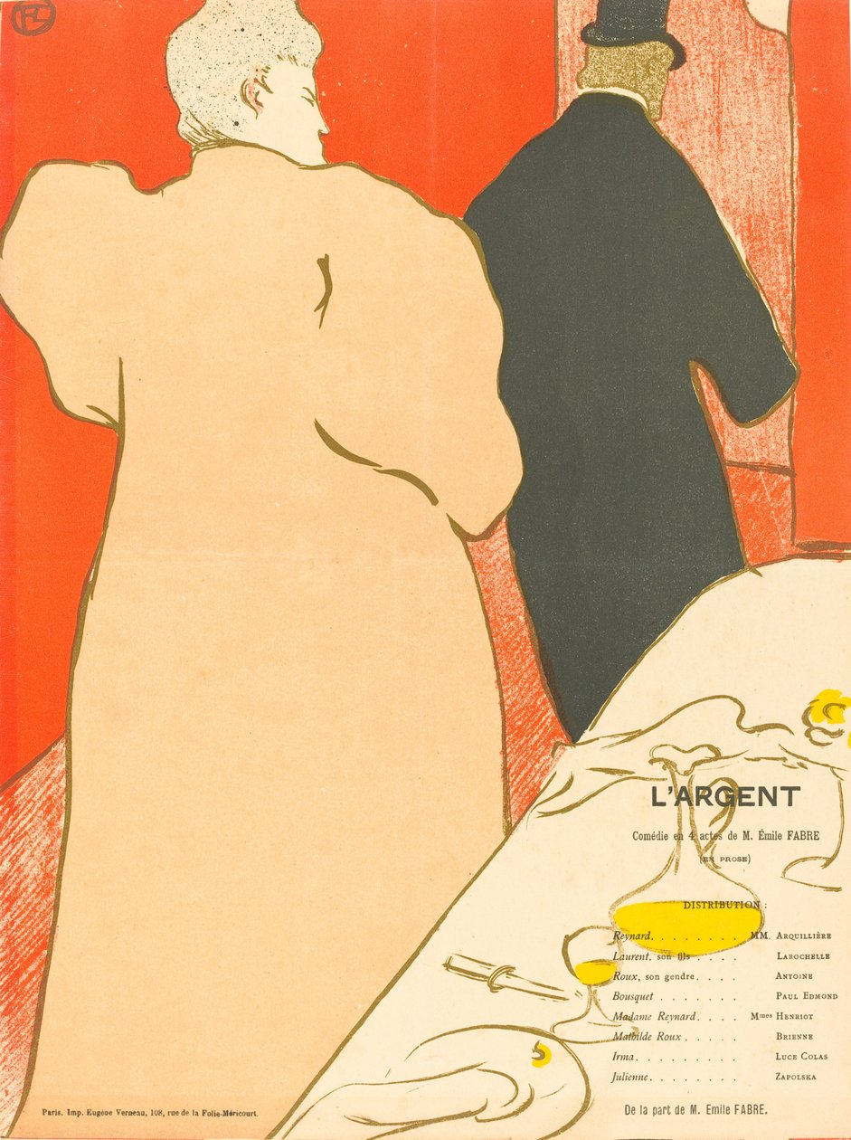 Penger, 1895. av Henri de Toulouse Lautrec