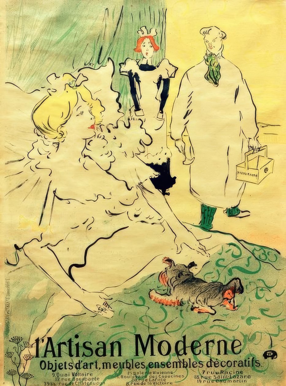 Den moderne håndverkeren av Henri de Toulouse Lautrec