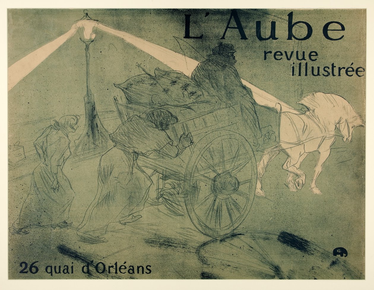 L?Aube, illustrert magasin, 26 quai d?Orléans, pub. 1896 av Henri de Toulouse Lautrec
