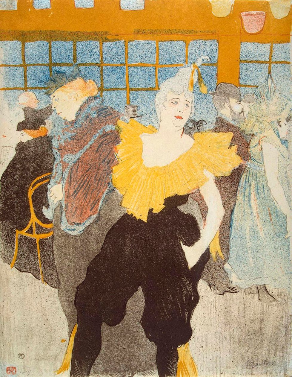 La Clownesse i Moulin Rouge, 1897. av Henri de Toulouse Lautrec