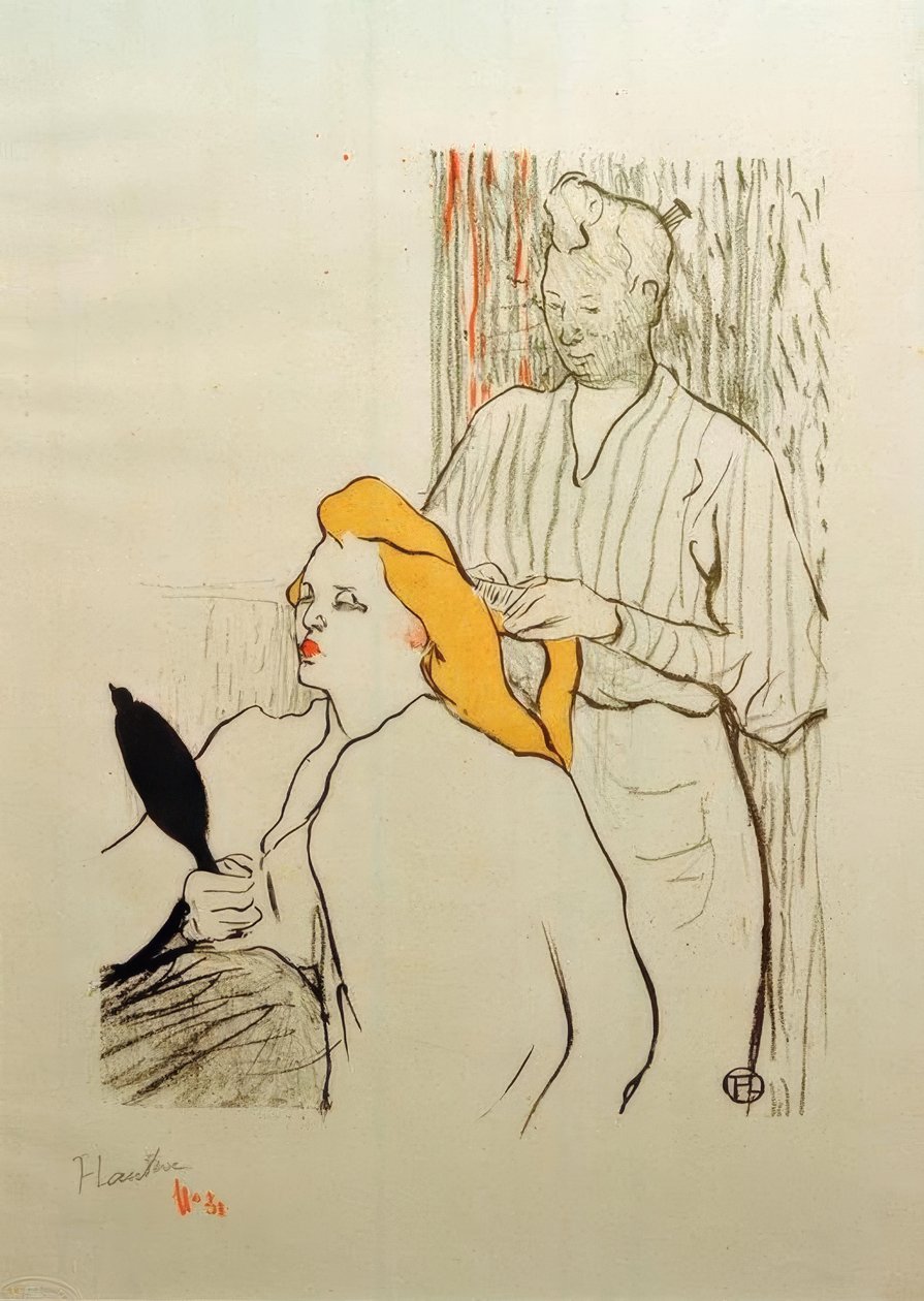 Frisyren av Henri de Toulouse Lautrec