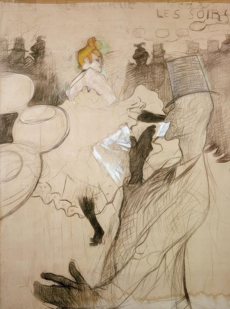 La Goulue og Valentin den beinløse av Henri de Toulouse Lautrec
