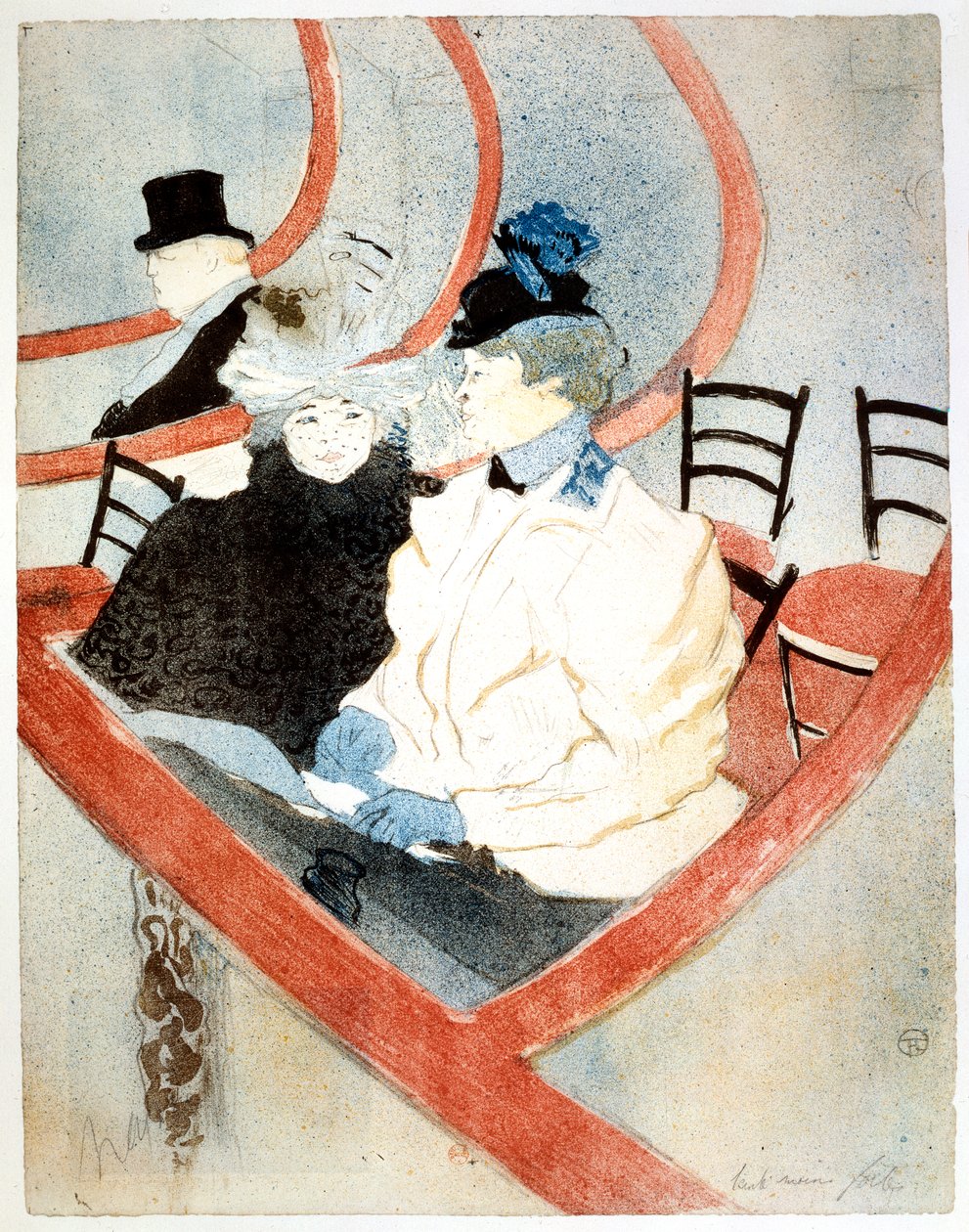 The Grand Lodge The Royal Box, 1896-1897 av Henri de Toulouse Lautrec