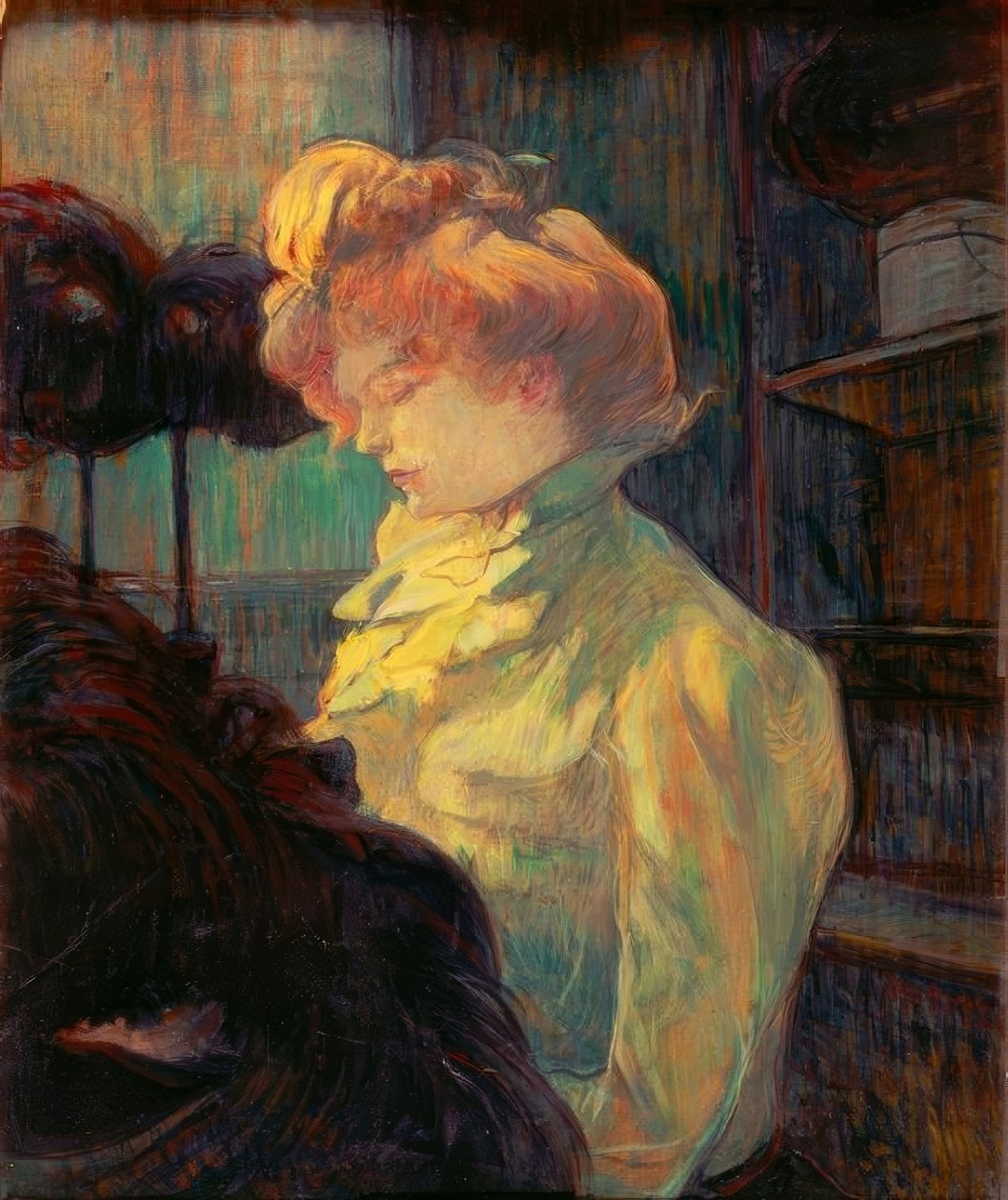 La Modiste (Mademoiselle Louise Blouet) av Henri de Toulouse Lautrec