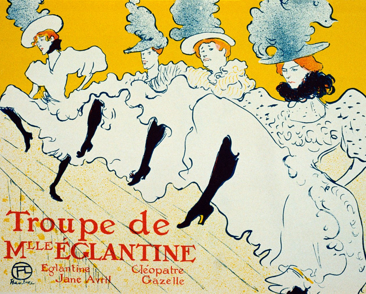 Frøken Eglantines troup, 1896. av Henri de Toulouse Lautrec