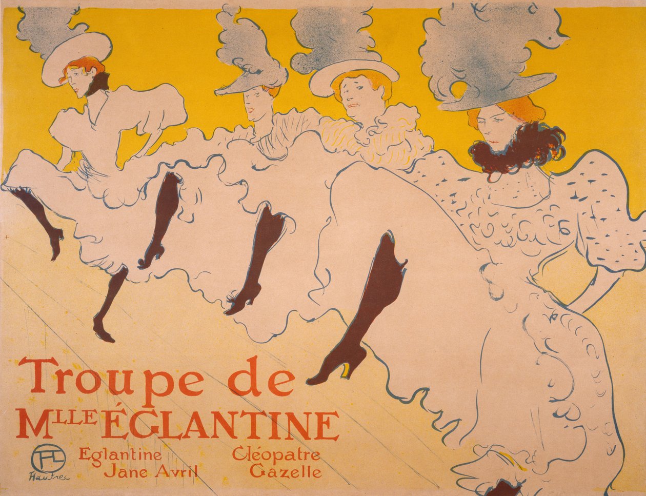 The Troupe of Mlle. Églantine, 1895-1896 av Henri de Toulouse Lautrec