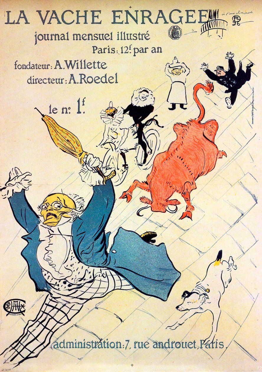 Den gale kuen, 1896. av Henri de Toulouse Lautrec