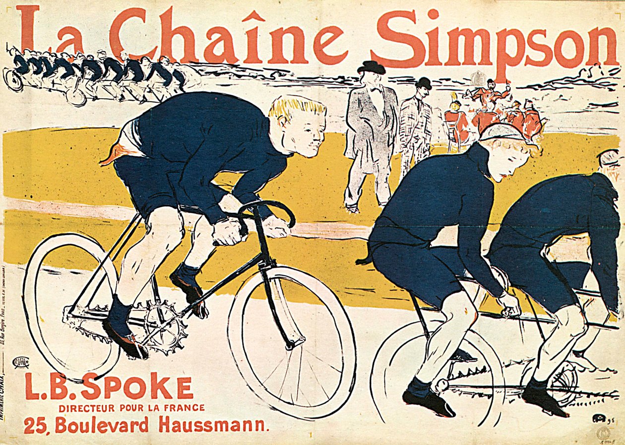 The Simson Chain, reklameplakat, 1896. av Henri de Toulouse Lautrec