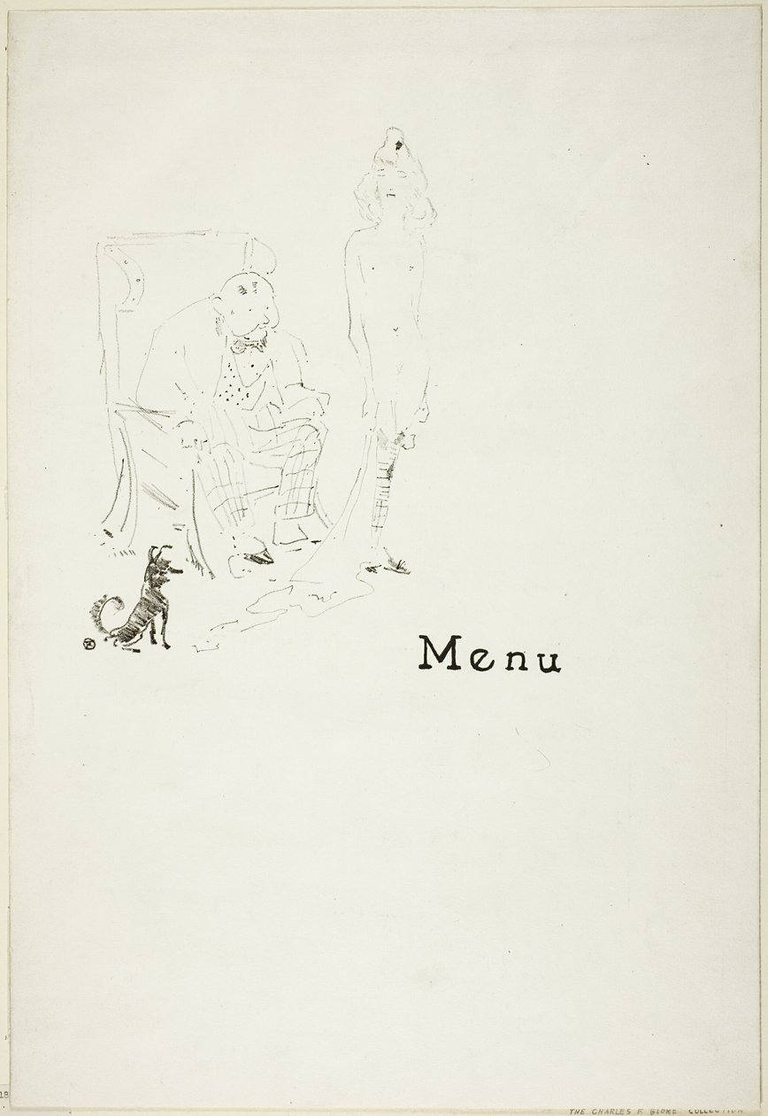 The Naked Girl: Meny av Henri de Toulouse Lautrec