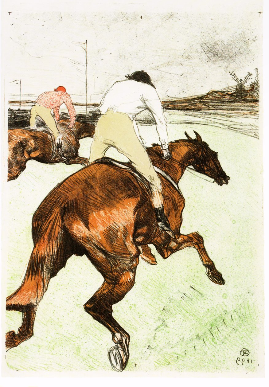 The Jockey, 1899 av Henri de Toulouse Lautrec