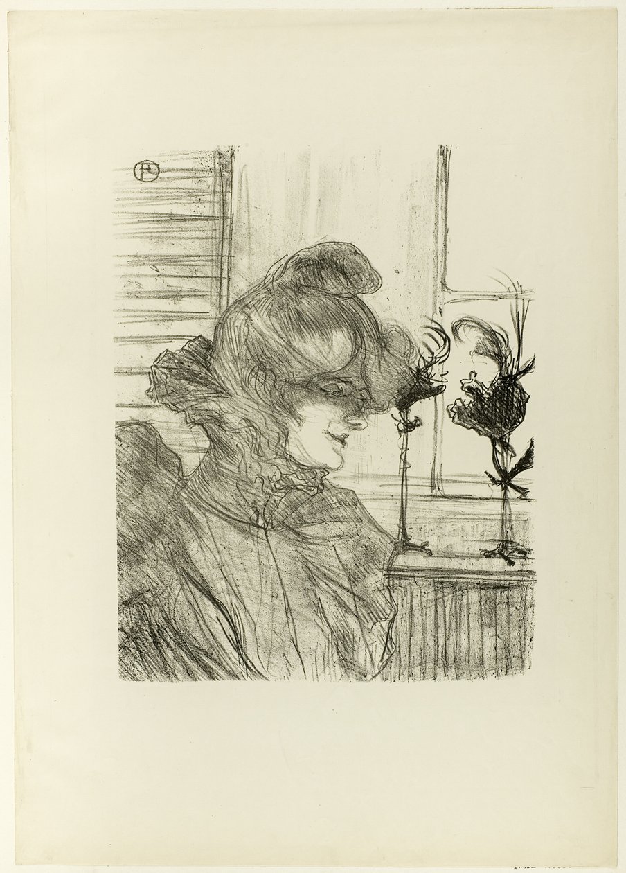 Le Margoin (Mademoiselle Louise Blouet) av Henri de Toulouse Lautrec