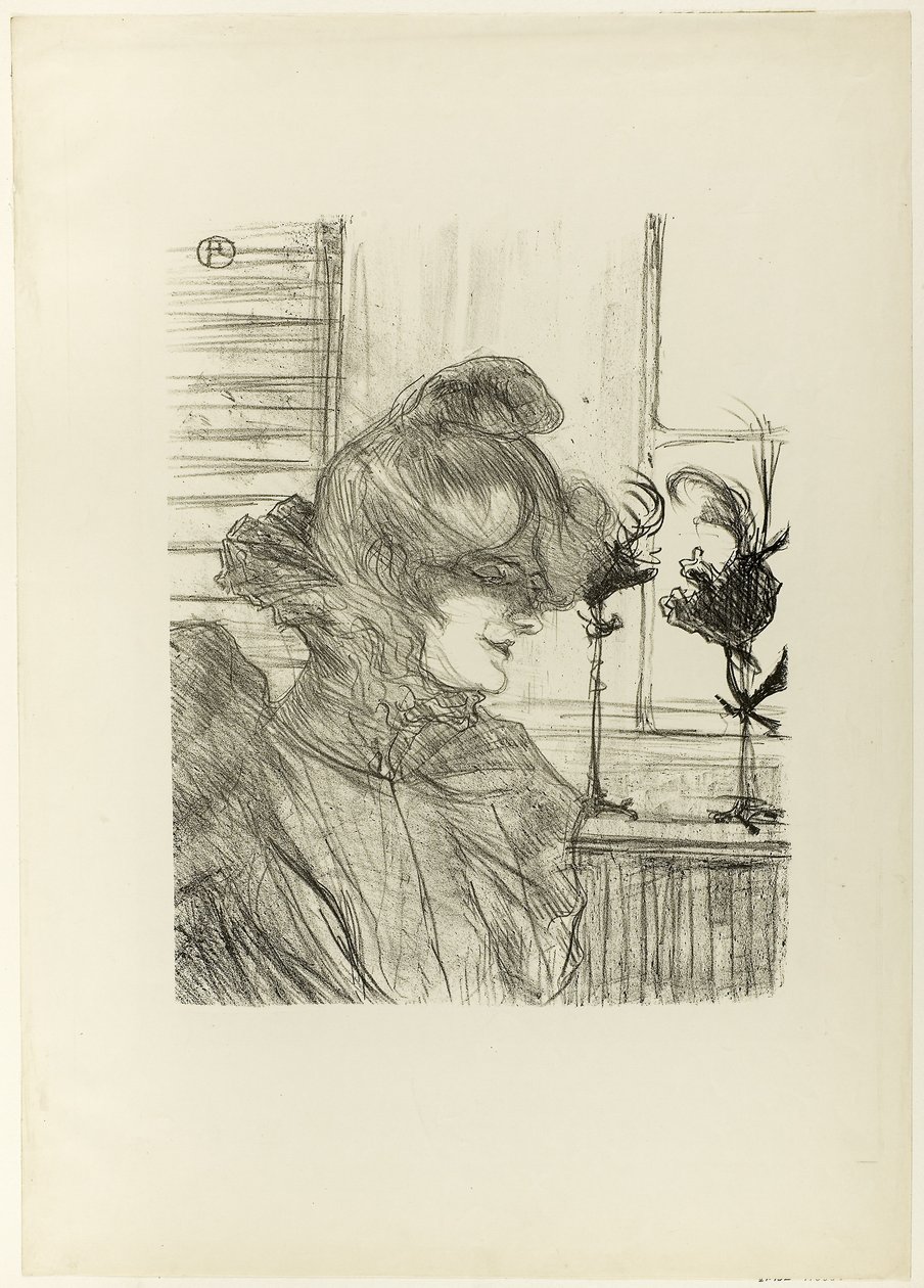 Le Margoin (Mademoiselle Louise Blouet) av Henri de Toulouse Lautrec