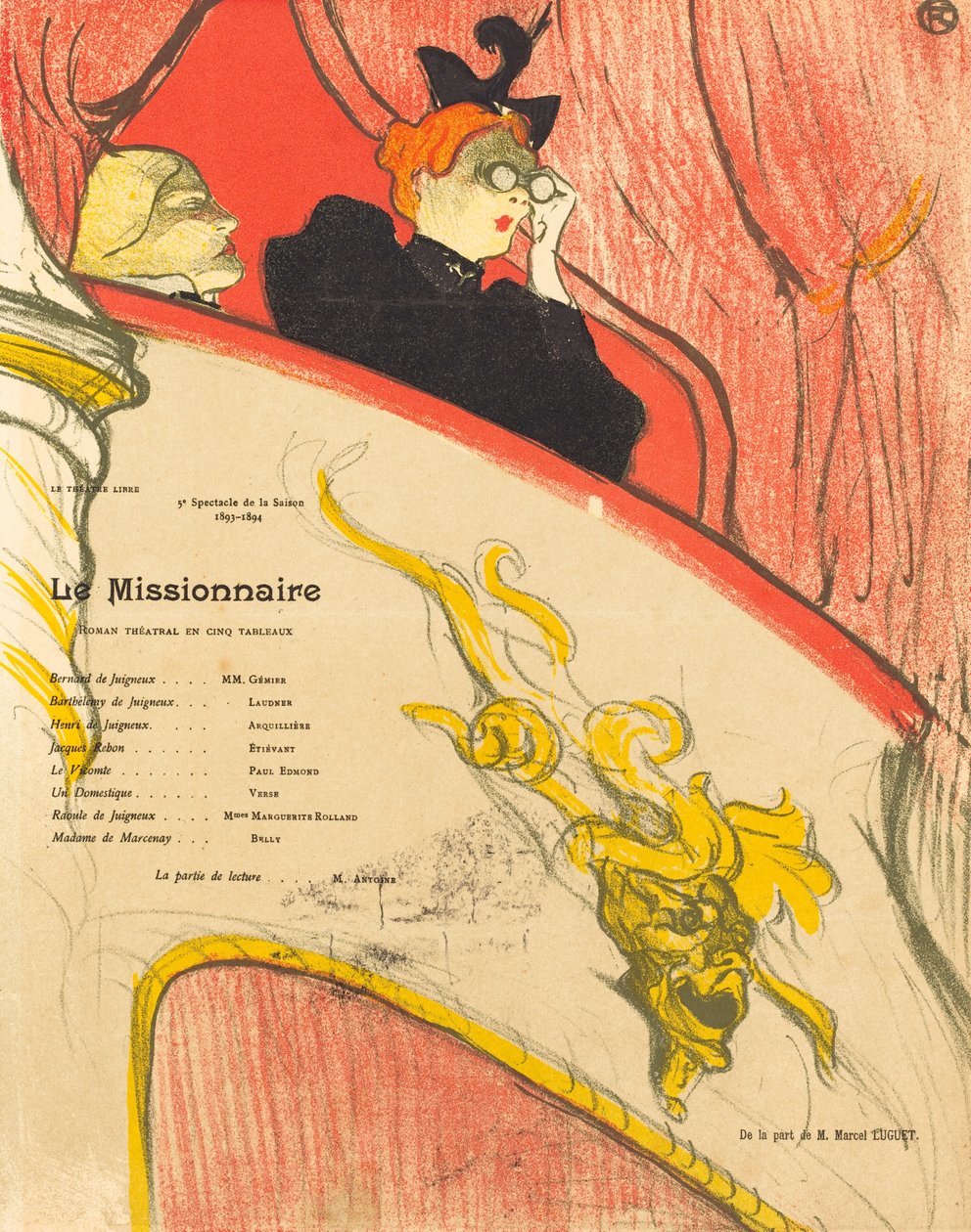 Misjonæren, 1894. av Henri de Toulouse Lautrec