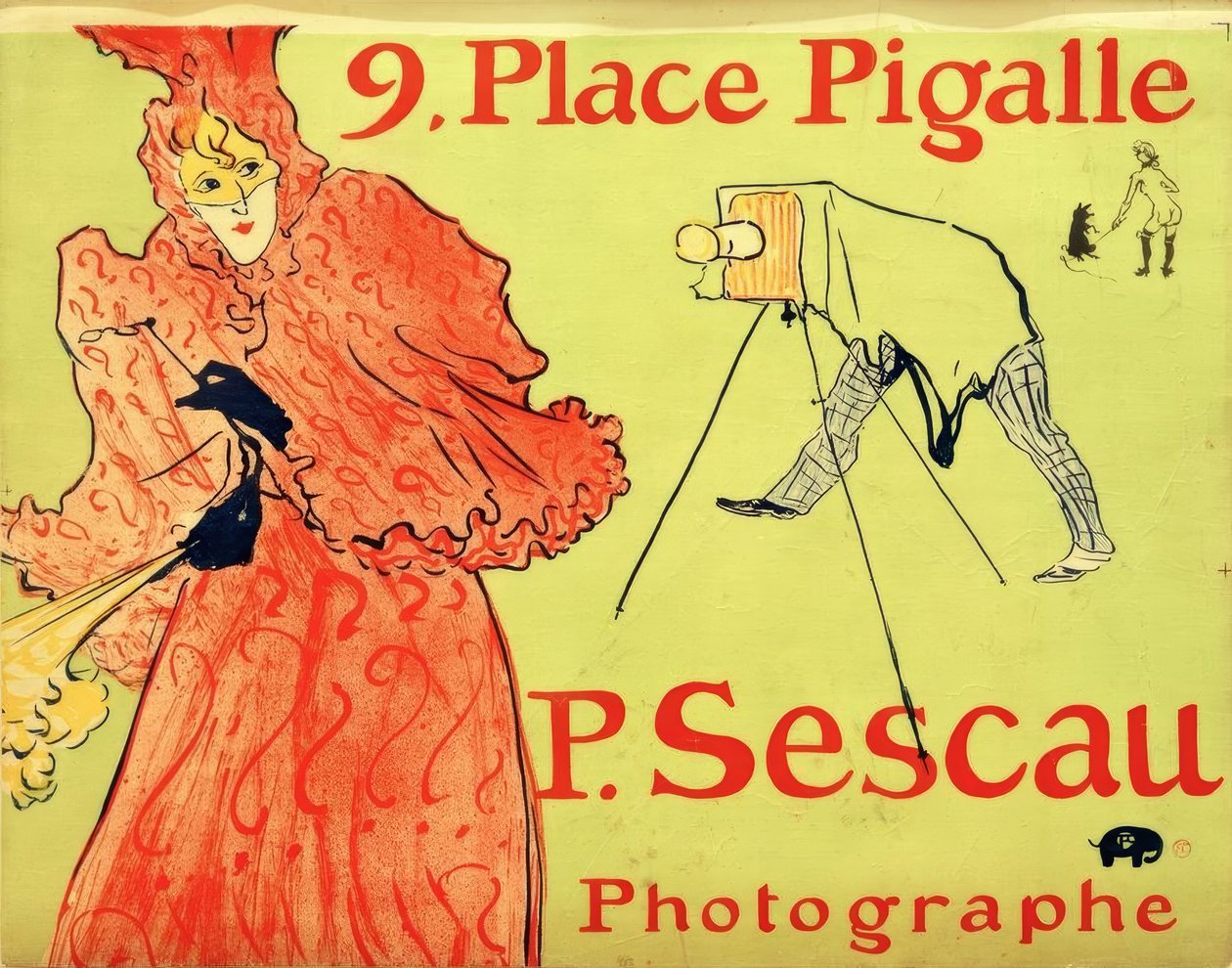 Fotograf Sescau av Henri de Toulouse Lautrec